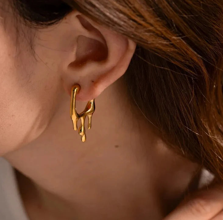 Liquid Gold Anti-tarnish Hoop Earrings