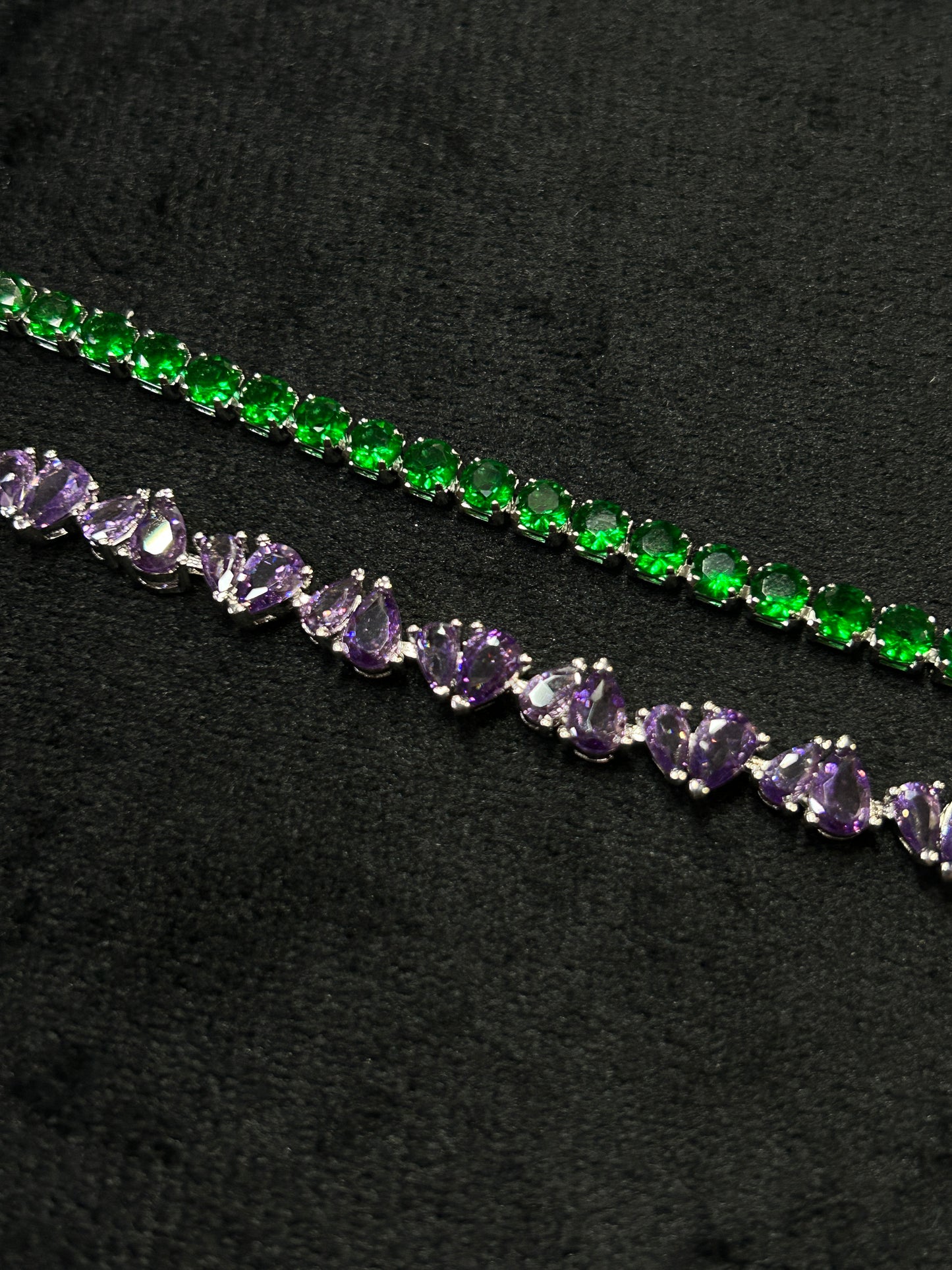 Green Tennis Anti-tarnish Bracelet