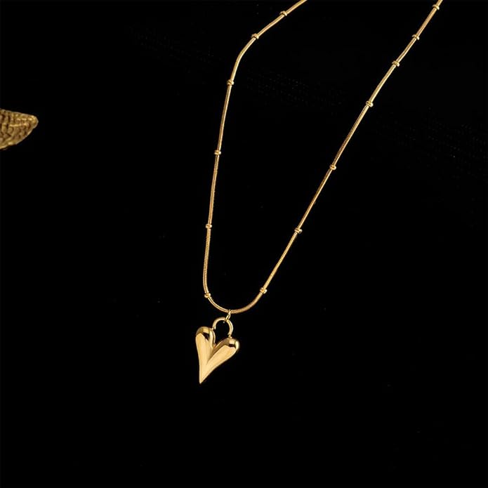 Gold heart Anti-tarnish Necklace