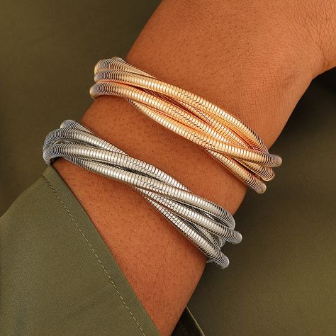 Arm Candy Anti-Tarnish Coil Bracelet