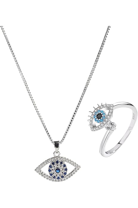 Silver Evil-eye Gift Combo