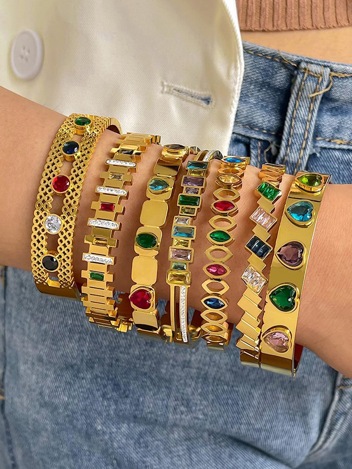Celestial Gem Anti-Tarnish Bracelet