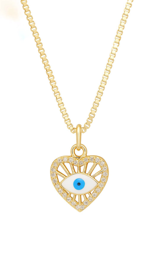 Golden Evil Eye Necklace