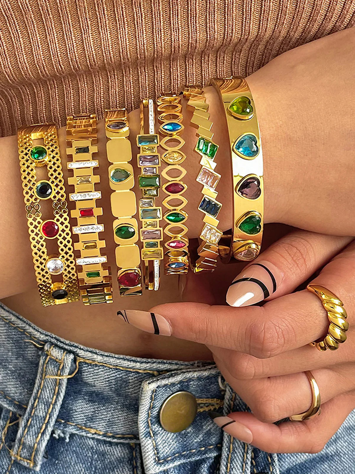Celestial Gem Anti-Tarnish Bracelet