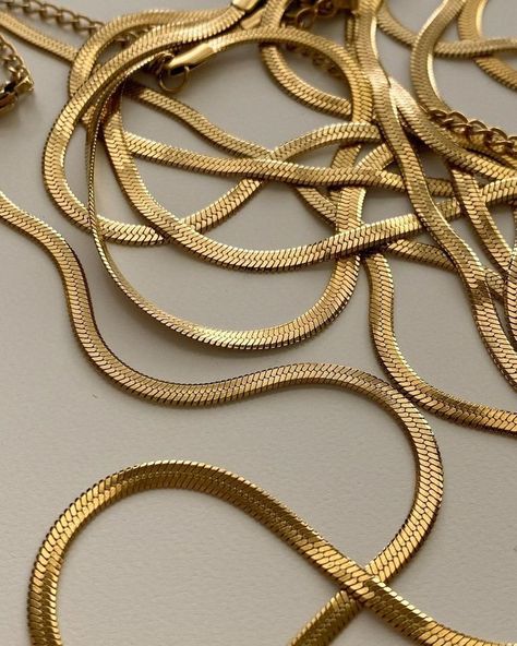 Snape Flat Snake Layering Anti-Tarnish Chain