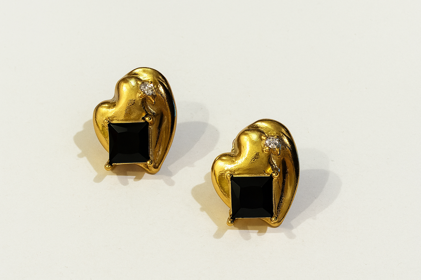 Black & Gold Statement Earrings