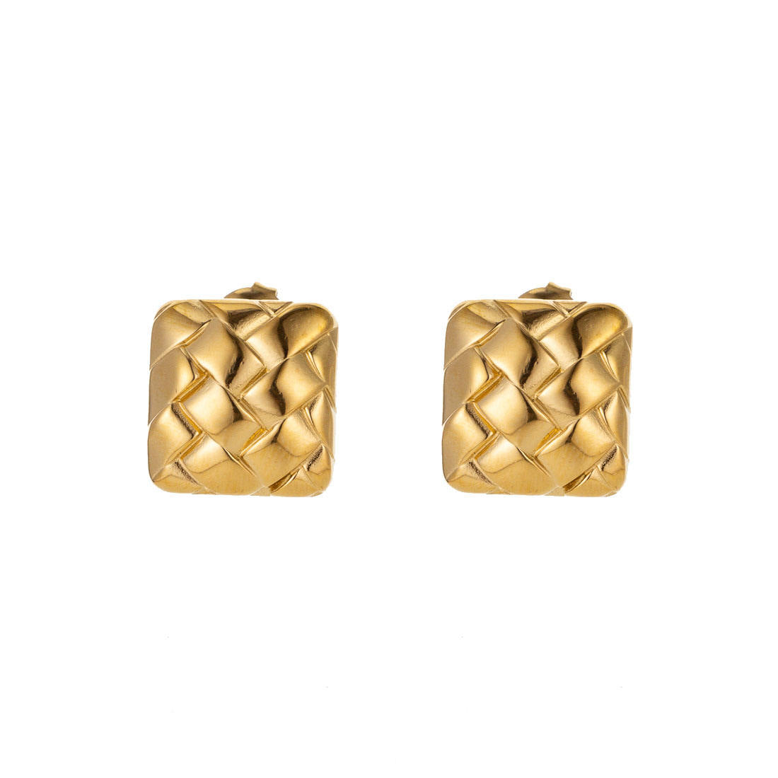 Gold Square Anti-tarnish earrings