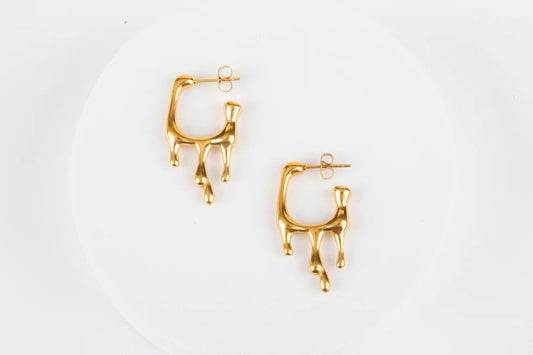 Liquid Gold Anti-tarnish Hoop Earrings