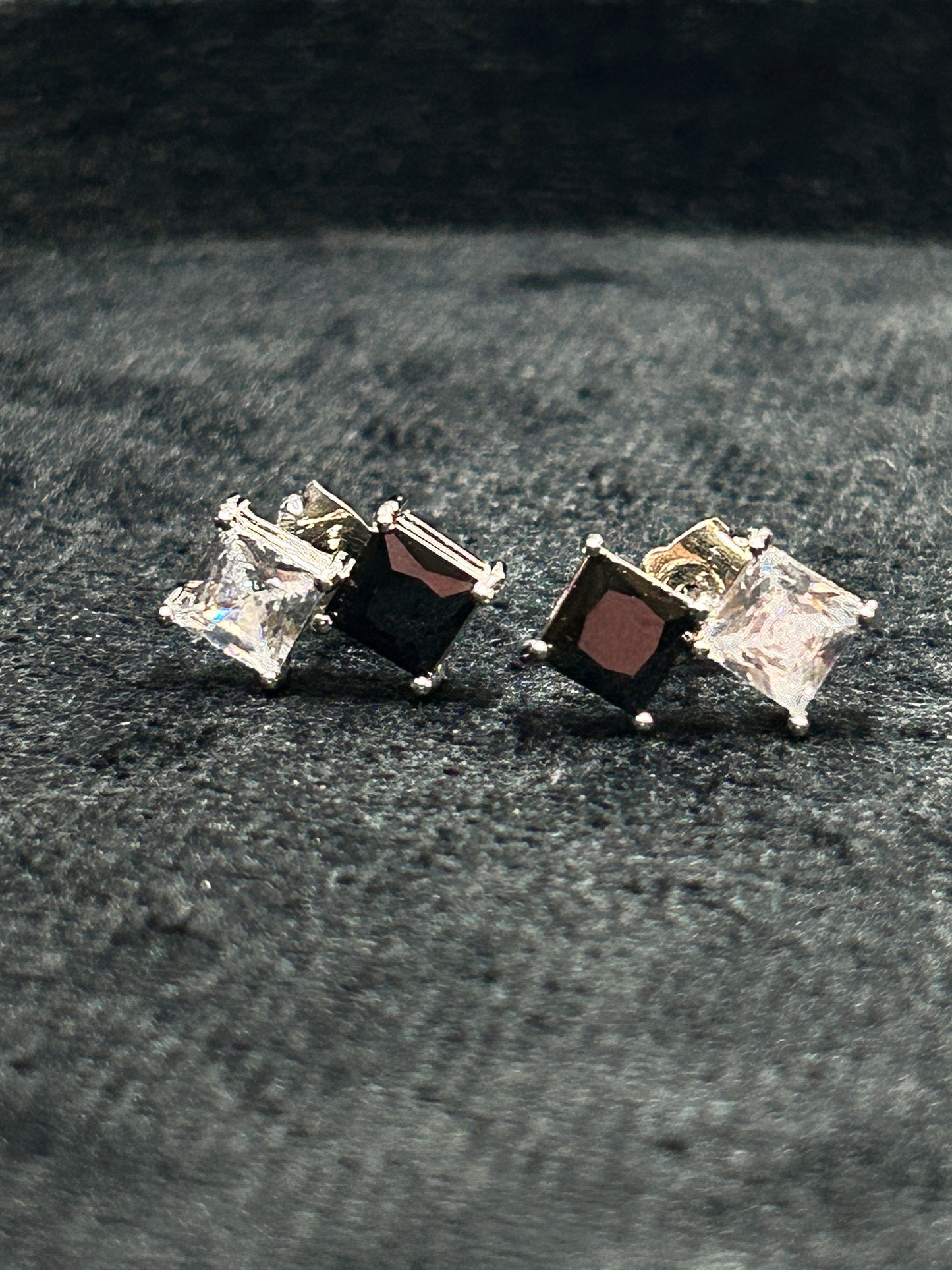 Midnight Spark Stud Earrings