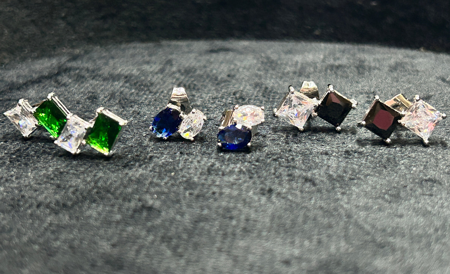 Midnight Spark Stud Earrings