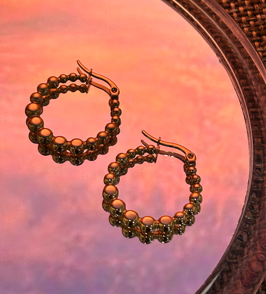Bubble Hoops Anti-Tarnish Earrings