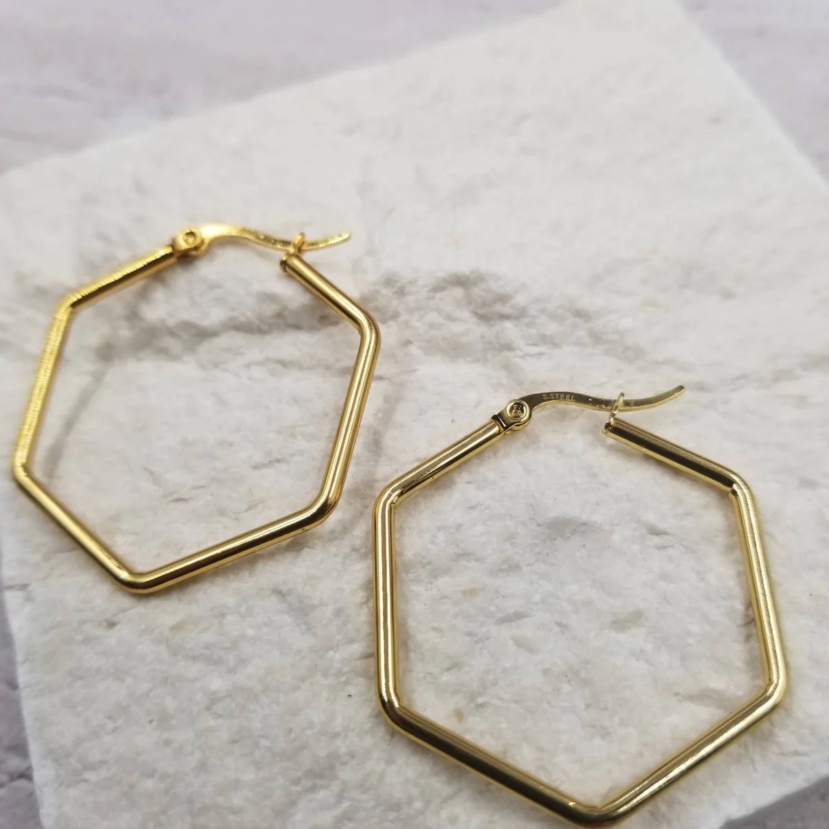 Hex Anti-Tarnish Earrings